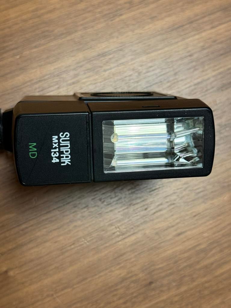 Sunpak MX134 MD Flitser - Getest & Werkend, Ophalen of Verzenden, Gebruikt, Overige merken, Kantelbaar