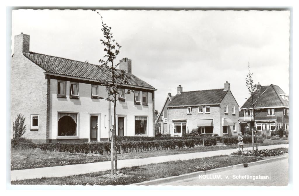 Kollum, v. Scheltingalaan, Verzenden, 1960 tot 1980, Ongelopen, Friesland