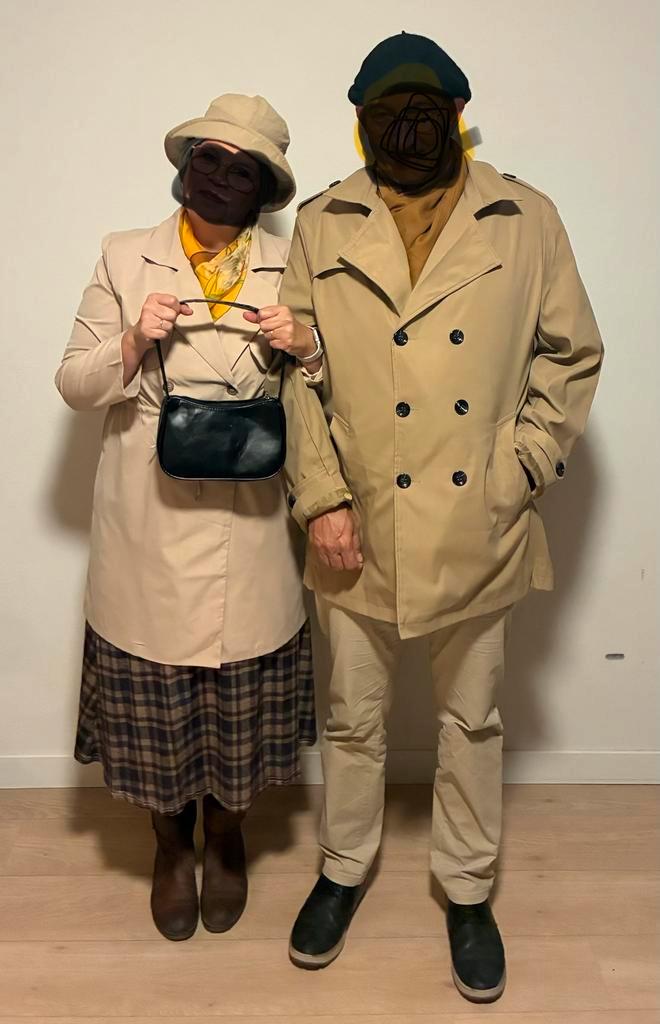 Verkleedkleren meneer en mevrouw de Bok, Kleding | Heren, Carnavalskleding en Feestkleding, Zo goed als nieuw, Kleding, Carnaval