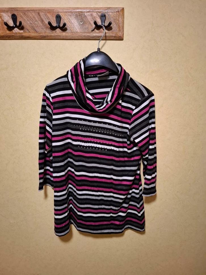 Coltrui strassteentjes gestreept canda maat m, Kleding | Dames, Truien en Vesten, Zo goed als nieuw, Maat 38/40 (M), Overige kleuren