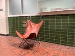 Vlinderstoel, Huis en Inrichting, Fauteuils, Ophalen, Gebruikt, Leer, 75 tot 100 cm
