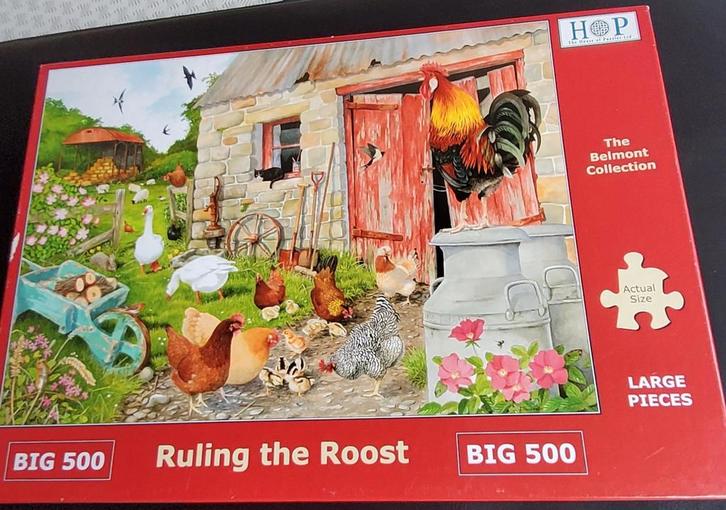 HOP PUZZELS BIG 500, Hobby en Vrije tijd, Denksport en Puzzels, Zo goed als nieuw, 500 t/m 1500 stukjes, Ophalen of Verzenden