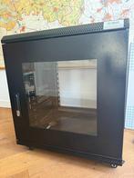 Compacte 19" 12u Patchkast 60x60x70cm, Ophalen, Gebruikt, Glas, Plaatstaal