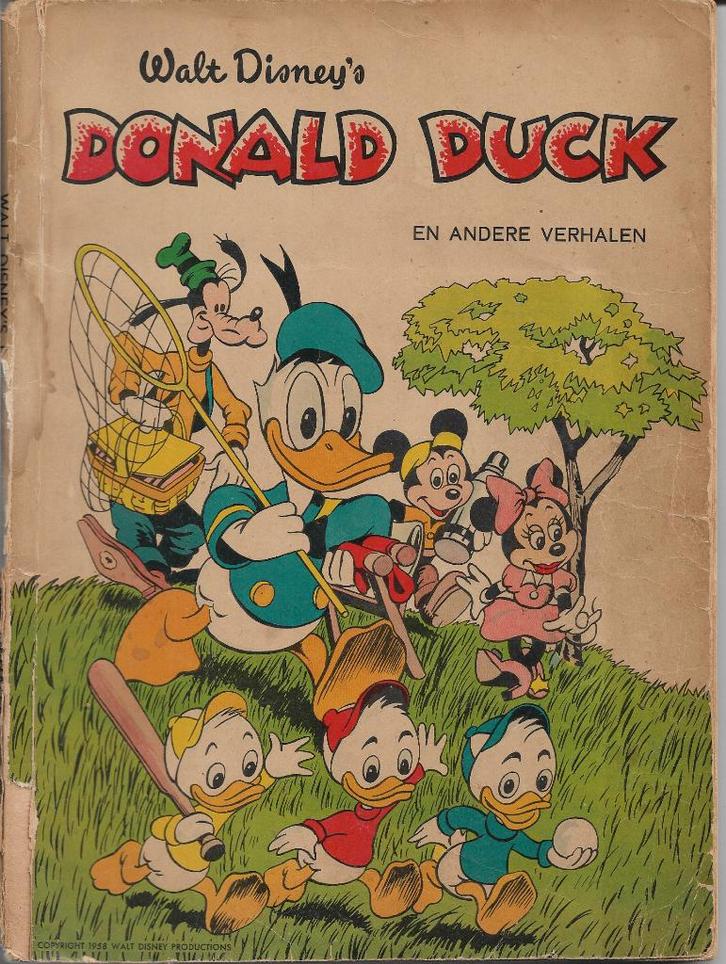 1958-DONALD DUCK en andere verhalen, Boeken, Stripboeken, Gelezen, Eén stripboek, Ophalen of Verzenden