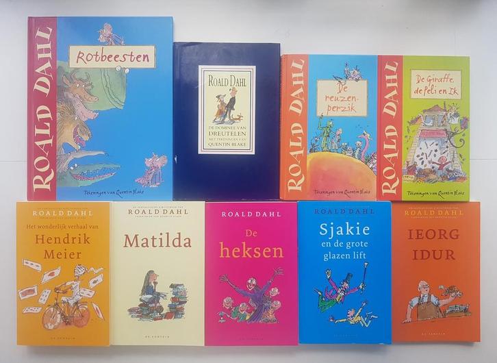 9x Roald Dahl oa Matilda, Reuzenperzik, Heksen, Ieorg Idur, Boeken, Kinderboeken | Jeugd | onder 10 jaar, Ophalen of Verzenden