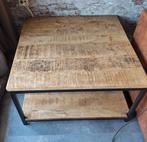Industriële tafel, Huis en Inrichting, Tafels | Salontafels, Ophalen, 50 tot 100 cm, Vierkant, 50 tot 100 cm