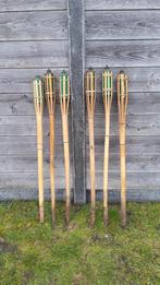 Bamboe (tuin)fakkels, Ophalen