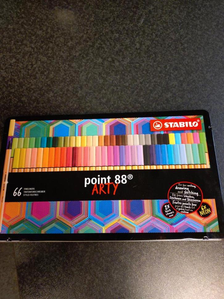 STABILO point 88 Arty - 66 pennen, Hobby en Vrije tijd, Tekenen, Nieuw, Potlood of Stift, Ophalen of Verzenden