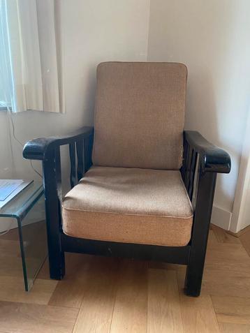 Oude rookstoel/fauteuil, antiek, verstelbaar  beschikbaar voor biedingen