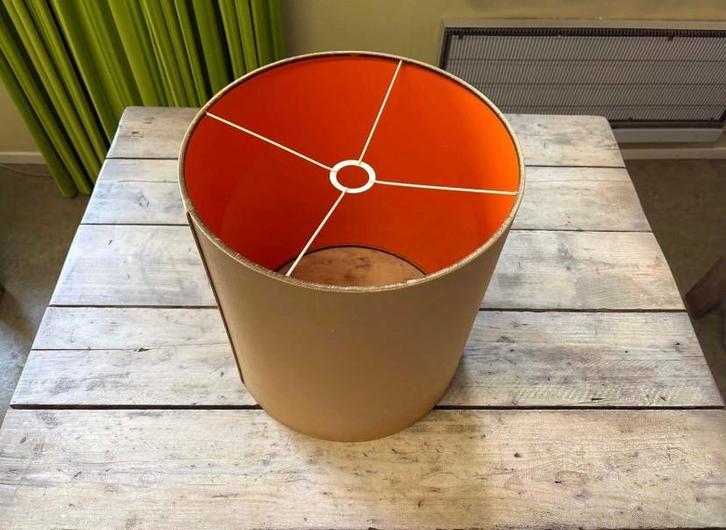 Grote lampenkap (goud/bronskleurig), Huis en Inrichting, Lampen | Lampenkappen, Zo goed als nieuw, 25 tot 50 cm, Rond, Overige kleuren