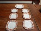Antiek 7-delige gebakstel, made in England, Antiek en Kunst, Ophalen of Verzenden