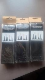 Leren Plankdragers Zwart - 2 stuks, Ophalen of Verzenden, Nieuw