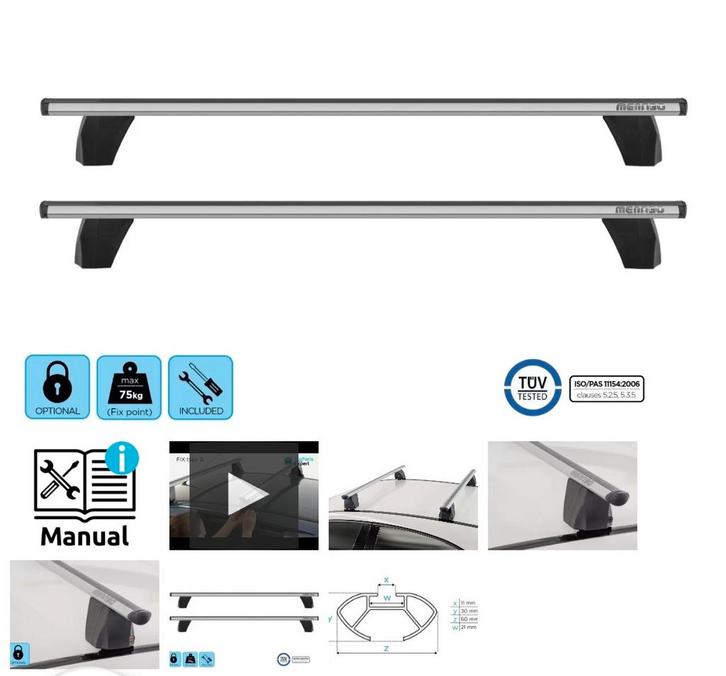 Dakdragers Menabo Delta. Voor bevestiging met fixpunten., Auto diversen, Dakdragers, Ophalen of Verzenden