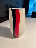 Decoratieve glazen vaas met kleuraccenten, Huis en Inrichting, Woonaccessoires | Vazen, Overige kleuren, Ophalen of Verzenden