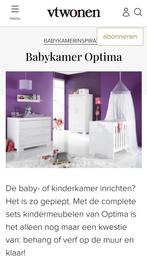 Complete babykamer Interbaby Optima hoogglans wit, Kinderen en Baby's, Kinderkamer | Complete kinderkamers, Ophalen of Verzenden
