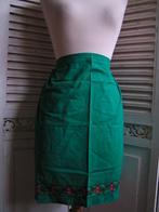 vintage folklore schort nr RR 703, Verzenden, Gebruikt, Groen, Schort