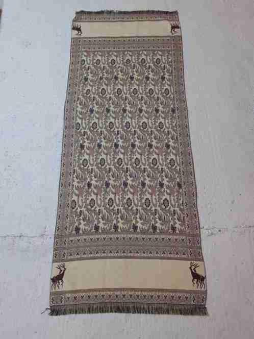 Kleed foulard Abugazala geel roodbruin 195/80, Huis en Inrichting, Stoffering | Tapijten en Kleden, Gebruikt, 50 tot 100 cm, 150 tot 200 cm