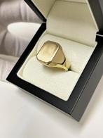 14 K Gouden Heren Ring Model 8-Kant Deels Gematteerd - Mt 21, Sieraden, Tassen en Uiterlijk, Ringen, Nieuw, Goud, Goud, 20 of groter
