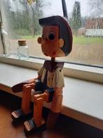Vintage Pinokkio Houten Pop, Antiek en Kunst, Ophalen of Verzenden