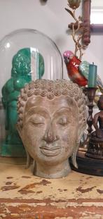 Antiek bronzen Buddha hoofd/ beeld, Antiek en Kunst, Ophalen of Verzenden