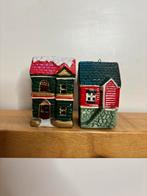 Vintage Biscuit Porselein Kerst Huisjes 2, Diversen, Kerst, Ophalen of Verzenden