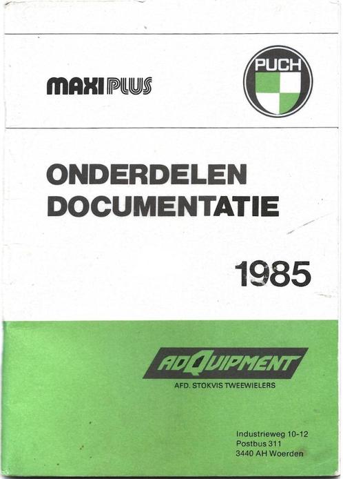 Puch Maxi Plus onderdelenboek 1985 (5723z), Fietsen en Brommers, Handleidingen en Instructieboekjes, Ophalen of Verzenden