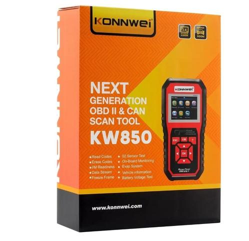 Konnwei KW850 OBD2 Scanner – Universele Auto Diagnose met Vo, Auto diversen, Autogereedschap, Nieuw, Ophalen of Verzenden