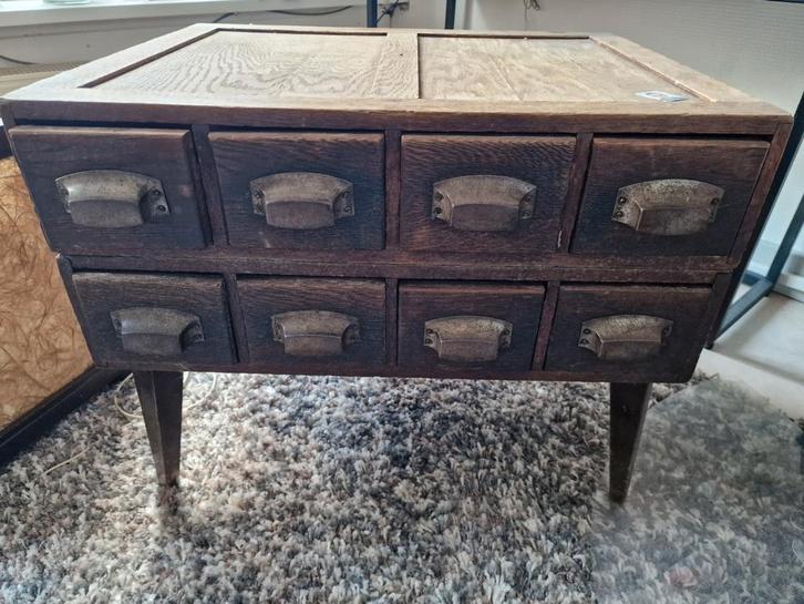 Antieke Apothekerskast met 8 Lades, Antiek en Kunst, Antiek | Meubels | Kasten, Ophalen of Verzenden
