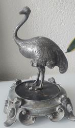 Vintage Metalen Struisvogel op Standaard, Ophalen of Verzenden