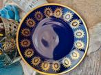 Fine china licht 22k 1953 GDR Edil Kobalt bordje, Ophalen of Verzenden