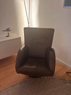 Molinari Design Fauteuil - Bruin Leder, Ophalen, Gebruikt, Minder dan 75 cm, Leer