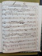 Manuscript van Agnus Dei Mozart en Aria uit Oratorium Haydn, Gebruikt, Zang, Klassiek, Ophalen of Verzenden