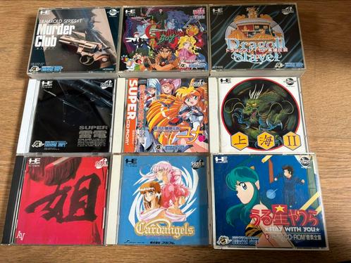 Diverse PC Engine CD ROM titels (Japans), Spelcomputers en Games, Games | Overige, Zo goed als nieuw, Overige genres, 1 speler