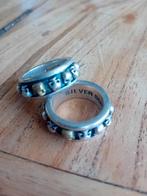 Sterling Zilveren Ringen 925 skull skulls zilver ring, 18 tot 19, Gebruikt, Ophalen of Verzenden, Dame of Heer