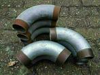 7x nieuwe gegalvaniseerde bocht 90 2x buitendraad dikwandig, Overige materialen, Bochten, 60 tot 80 mm, Nieuw