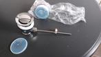 2 nieuwe wastafelsifons / wastafelstops chroom -afvoer: 40mm, Ophalen of Verzenden, Nieuw, Chroom, Wastafel