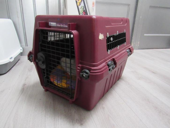 Petmate deluxe reismand voor kat/hond zo goed als nieuw, Dieren en Toebehoren, Transportboxen, Zo goed als nieuw, Ophalen