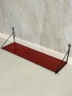Jaren 50 wandplank vintage boekenplank retro design rood, Gebruikt, Ophalen of Verzenden, Onbekend, Nvt