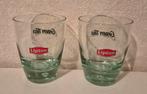 2 Lipton green tea glazen, Ophalen of Verzenden, Zo goed als nieuw, Frisdrankglas