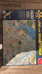 Jan van haasteren puzzel 1500st. Tropisch zwemparadijs, Ophalen of Verzenden, 500 t/m 1500 stukjes, Zo goed als nieuw