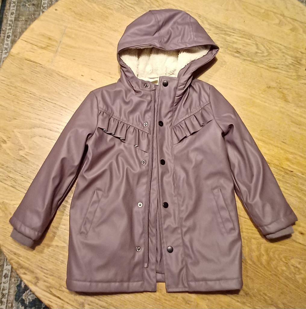 Praktische meisjes regenjas maat 110 - 116, Ophalen of Verzenden, Zo goed als nieuw, Hema, Meisje