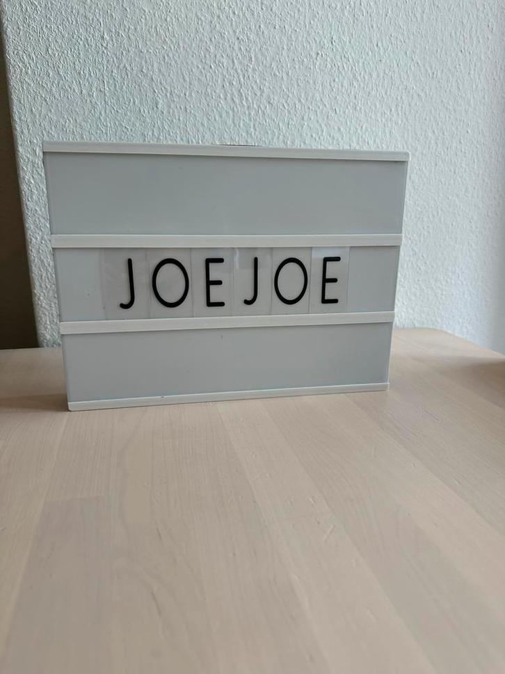 Lightbox | Letterbak met licht, Huis en Inrichting, Woonaccessoires | Tekstborden en Spreuken, Zo goed als nieuw, Ophalen