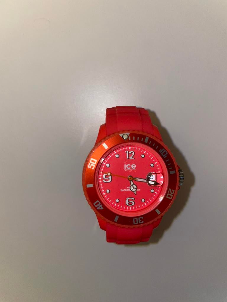 Rood/oranje Ice Watch, Ophalen, Zo goed als nieuw, Rood, Jongen of Meisje