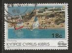Cyprus 19, windsurfen, Postzegels en Munten, Postzegels | Europa | Overig, Overige landen, Verzenden, Gestempeld