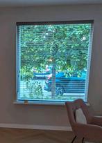 Houten jaloezieën taupe 154cm, Huis en Inrichting, Stoffering | Gordijnen en Lamellen, Ophalen, Bruin, 150 tot 200 cm, Zo goed als nieuw