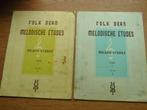 FOLK DEAN MELODISCHE ETUDES PIANO VOLUME 1 + 2, Les of Cursus, Piano, Gebruikt, Ophalen of Verzenden