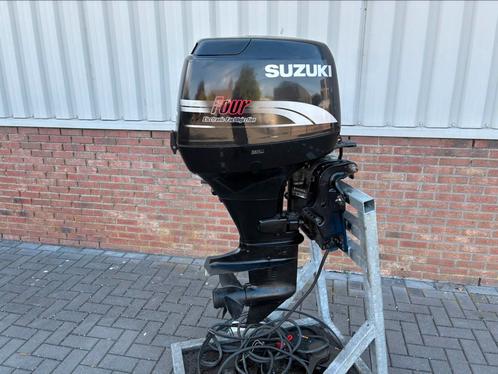 Suzuki 50 pk 4 takt EFI, Powertrim, kortstaart  uniek !, Watersport en Boten, Buiten- en Binnenboordmotoren, Gebruikt, Benzine