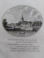 25 / Overschie Rotterdam Gravure 18de eeuw Ollefen en Bakker, Ophalen of Verzenden