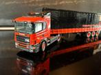 Tekno Scania 4 serie Harry Vos met mega volume trailer izgst, Hobby en Vrije tijd, Modelauto's | 1:50, Ophalen of Verzenden, Zo goed als nieuw
