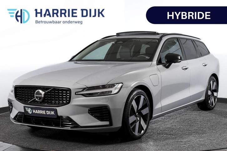 Volvo V60 2.0 T6 Plug-in hybrid AWD Ultra Dark - Automaat |, Auto's, Volvo, Bedrijf, Te koop, V60, 360° camera, 4x4, ABS, Achteruitrijcamera